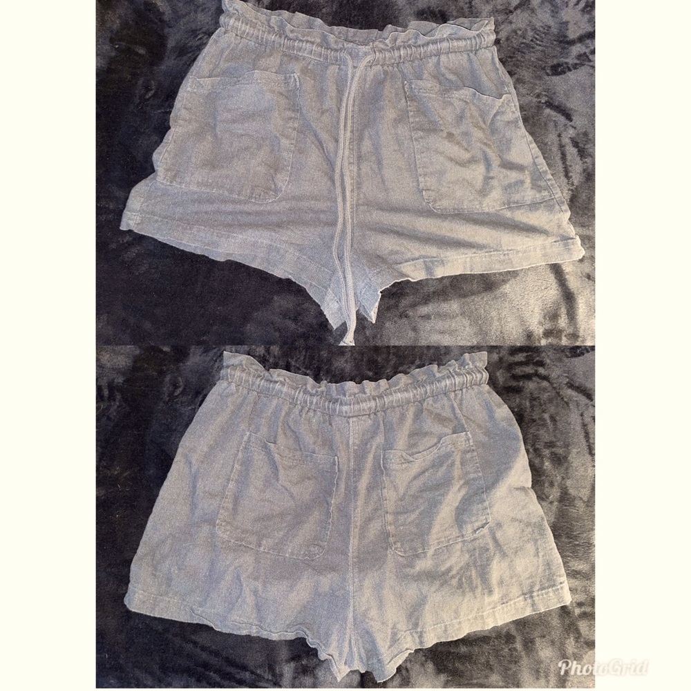 Dark Gray High Waist Shorts.